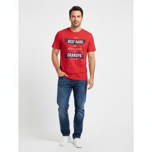 Copy of Best Dad  T-Shirt Red Graphic Tee  Meaningful Celebratory Gift Idea L